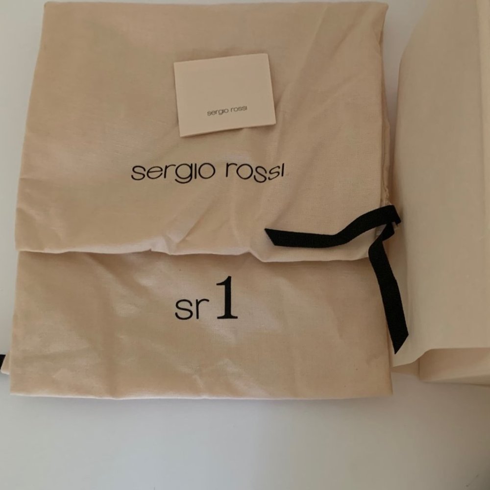 SERGIO ROSSI SR1 SNEAKER ROSE GOLD MSRP $890 - Picture 4 of 9